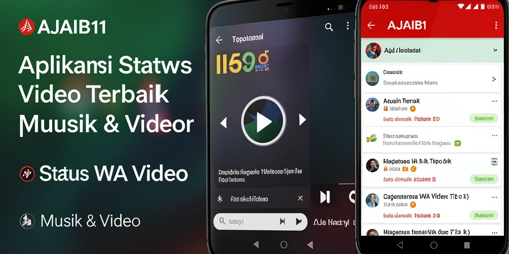 Tampilan antarmuka AJAIB11 yang sederhana dan fungsional untuk status WA.
