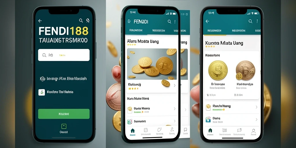 Screenshot antarmuka FENDI188 menunjukkan fungsi Kurs Mata Uang yang lengkap.