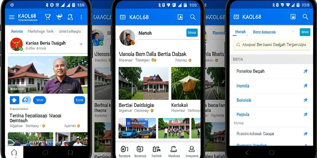 Tampilan antarmuka KAOL68 yang informatif dan menarik.