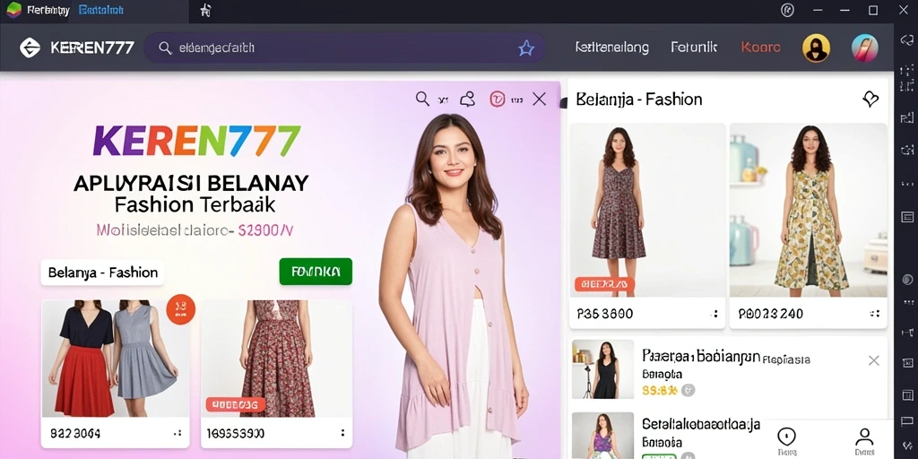Antarmuka user-friendly KEREN777 untuk belanja fashion