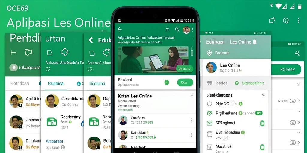Antarmuka OCE69 yang user-friendly untuk Les Online