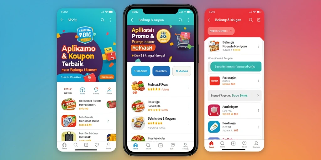 Tampilan antarmuka aplikasi SP212 untuk Promo & Kupon.